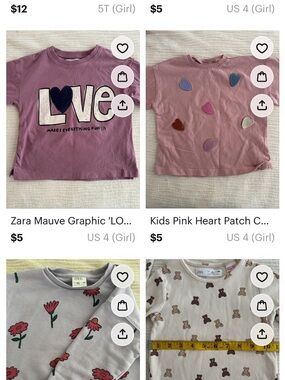 5 pcs Zara Girls' bundle